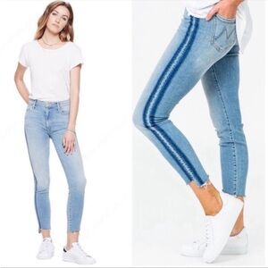 Mother Stunner Zip Ankle Step Fray Jeans. 27